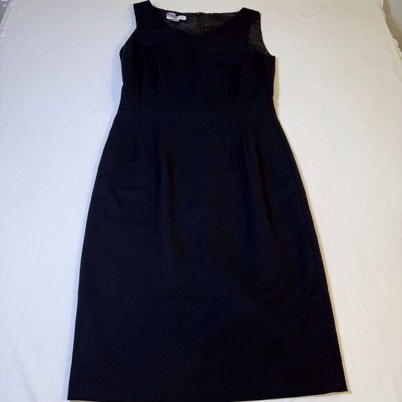 Pendleton Sheath Dress Women 4 Virgin Wool Black Pencil Knee Quiet Luxury Career - Picture 12 of 16